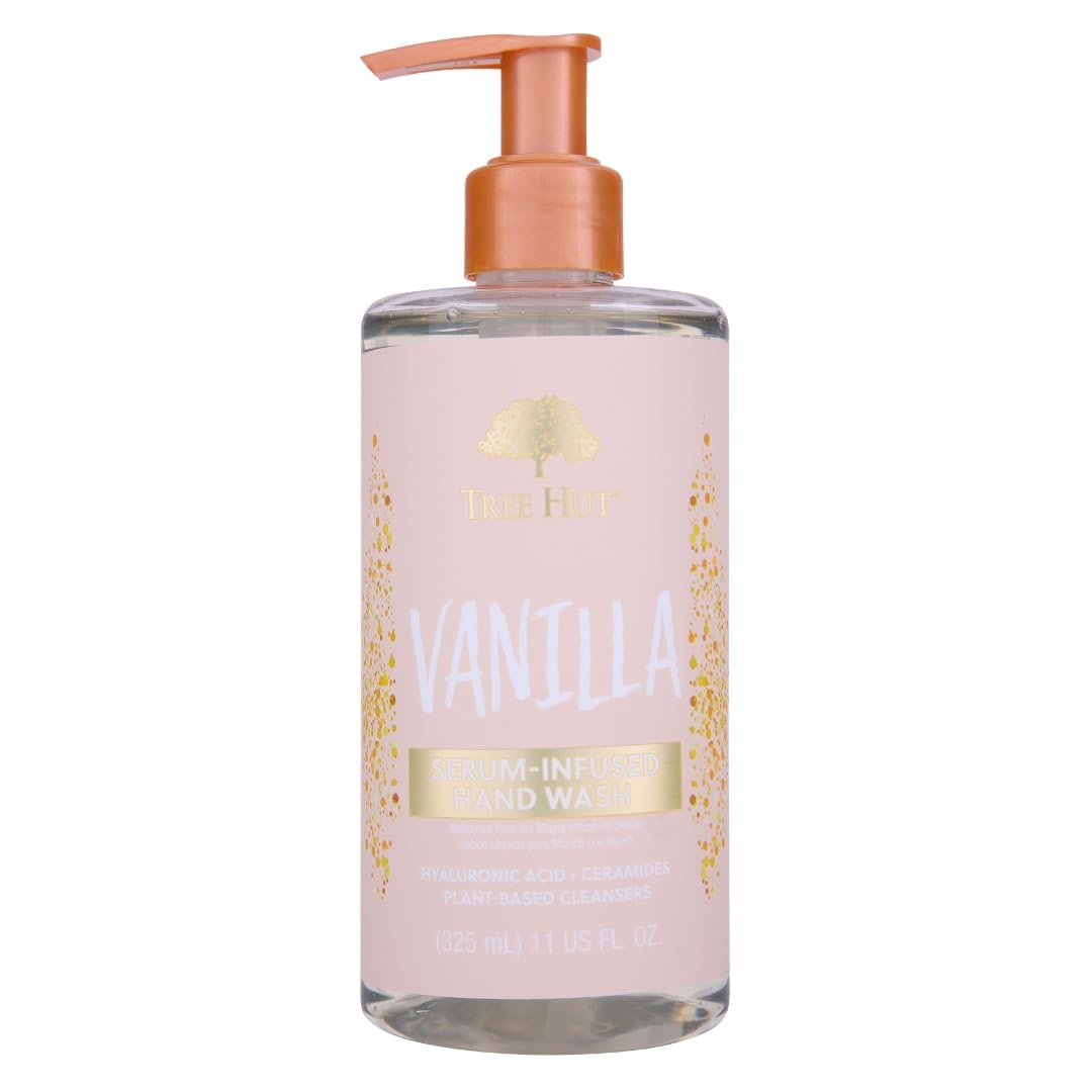 Tree Hut Vanilla Hand Wash - Nourishing Serum Infused Formula for Hydrated Skin | 11 fl oz