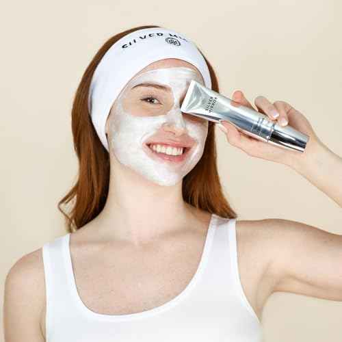 Signature Facial Mask (1.7 fl oz) & Serum (0.33 fl oz), Skin Care Set, 2-Step Face Tightening and Lifting Skincare, Anti Wrinkle, with Hyaluronic Acid, for Instant Face Lift