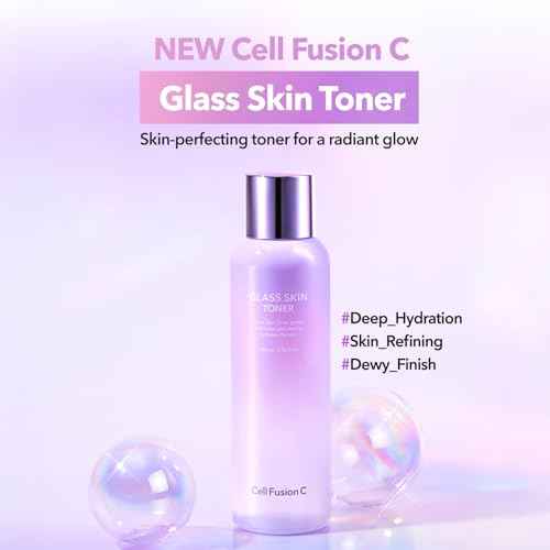 Cell Fusion C Glass Skin Toner, Face Toner for Glass Skin, Niacinamide, Hyaluronic Acid & Citric Acid, Glow & Smooth Texture, 200ml / 6.76 fl.oz