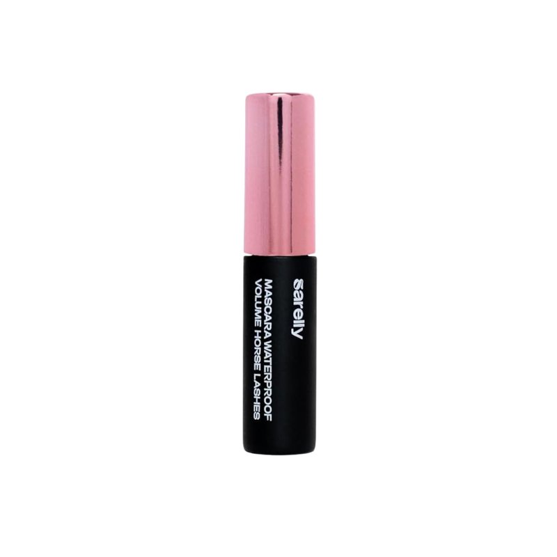 SARELLY Mini Horse Lashes Mascara | Waterproof | Volumizing & Lengthening | Lash-Conditioning | Vegan & Cruelty-Free | Travel-Size