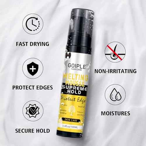 Lace Melting and Holding Mousse Glue-Less Hair Adhesive for Wigs, Wig Glue Lace Melting Spray Lace Melt Mousse for Closure Wigs Extensions, Wig Melting Mousse Supreme Hold for Wig Hair Wig Remover Kit