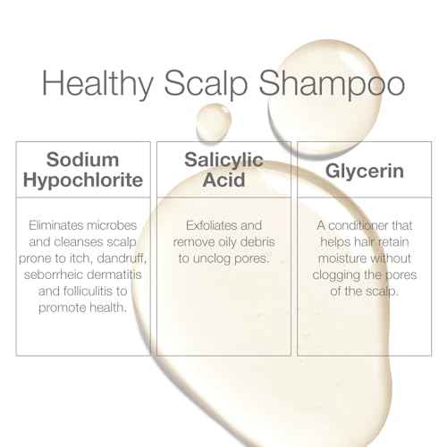 CLn Shampoo with Salicylic Acid ? 3 fl oz, Clarifying Anti Dandruff Shampoo for Oily Hair, Itchy or Flaky Scalp Prone to Dandruff, Folliculitis & Seborrheic Dermatitis, Hypoallergenic Formula