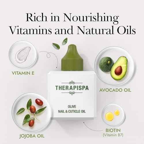 THERAPISPA Nail & Cuticle Oil with Avocado, Jojoba, Biotin & Vitamin E ? Nourishes Cuticles, Strengthens Nails & Supports Nail Growth (Lavender, 2.0 fl oz)