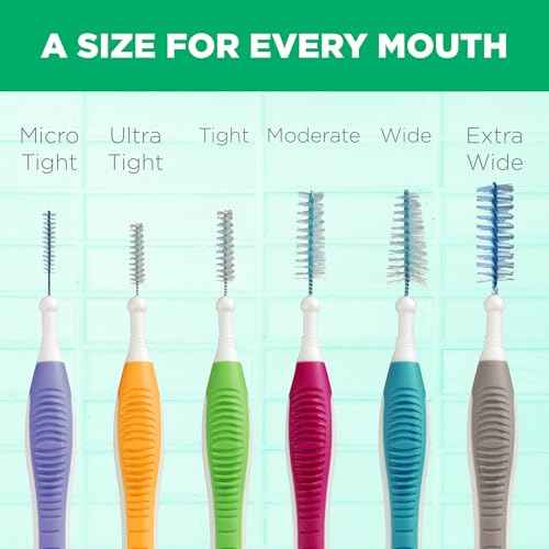 GUM Proxabrush Go-Betweens - Extra Wide - Interdental Brushes - Soft Bristled Dental Picks for Plaque Removal Health - Safe for Braces & Dental Devices, 10 Count(Pack of 4)