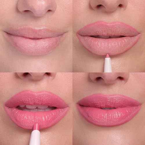 Wander Beauty Lipsetter Dual Cream Lipstick + Lip Liner - Barcelona Blush - Ultra-Smooth, Hydrating Lipstick and Lip Liner with a Soft Matte Finish - Made with Squalane & Peptides (1 Count)