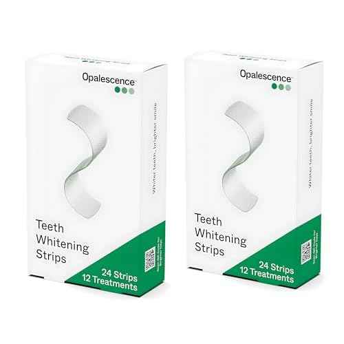 Opalescence Teeth Whitening Strips (24 Treatments) Hydrogen Peroxide Formula 10% ? Enamel Safe ? Comfortable Slip Free - Teeth Bleaching - Sensitivity Free - Plus Toothbrush- 6050-2T