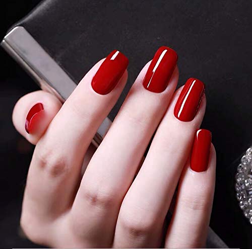 Vishine Glamour Red Gel Nail Polish Kit - 6 Soak Off Colors | 8ML Bottles for Stunning Manicures