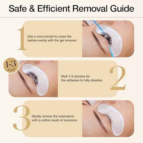 LASHVIEW Sensitive Lash Remover for Lash Extensions - Clear Eyelash Extension Remover Gel 25ml