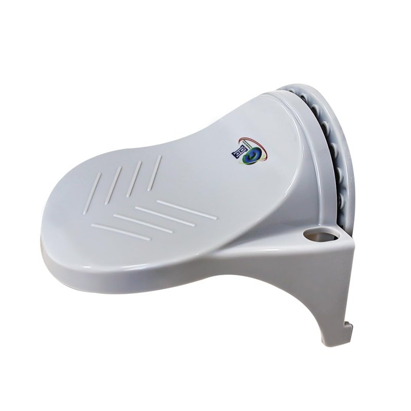 GH Upgraded Robust Grip Shower Foot Rest for Shaving Legs Non Slip Powerful Suction Cup Step aid Portable Stool for Inside Shower -Gray