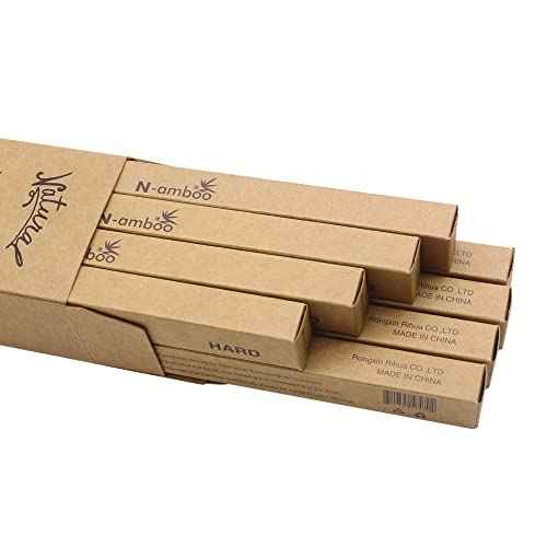 Extra Hard Bamoo Toothbrush 8 Pieces of One Pack Firm Bristles Super Hard Toothbrush