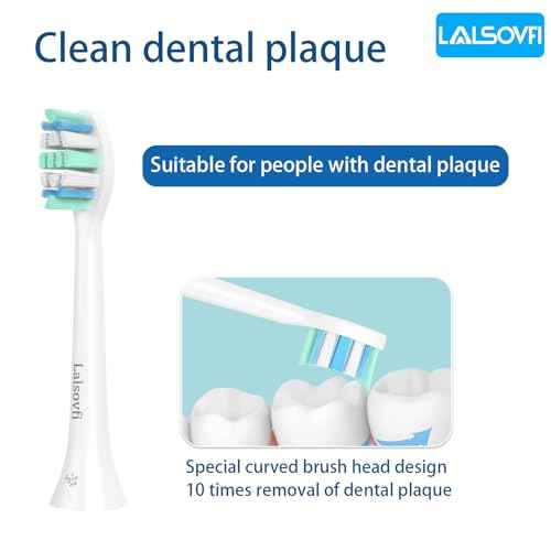 Toothbrush Replacement Heads Compatible with Philips Sonicare and More Click-on Handles 12 Pack