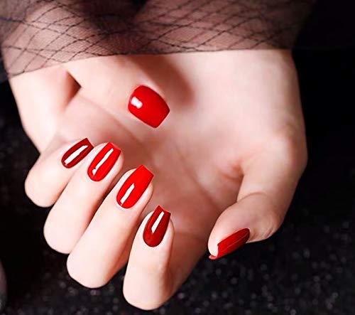 Vishine Glamour Red Gel Nail Polish Kit - 6 Soak Off Colors | 8ML Bottles for Stunning Manicures