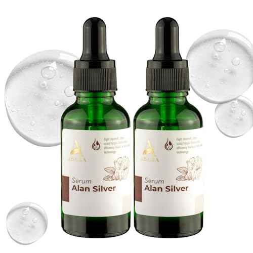 ABERA Alan Silver Serum ? Botanical Hydrating Serum for Dry & Sensitive Skin & Herbal Extracts ? Daily Moisturizer for Face, Body & Scalp ? Fast Absorbing, Lightweight ? (2 boxes)