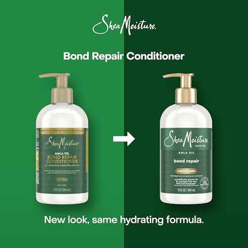 Shea Moisture Bond Repair Conditioner Amla Oil Strengthens And Repairs Hair Bonds With Hydroplex Technology And Amla Oil For Less Breakage With Restorative HydroPlex Infusion 13 FlOz