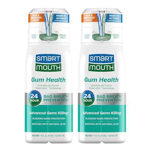 SmartMouth Gum Health Zinc Activated Breath Rinse 16oz, 2 Pack