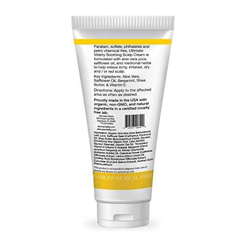 Dermavitality Soothing Moisturizing Scalp Cream Natural Organic Lotion for to moisturize and soothe scalp ? 2 Ounces