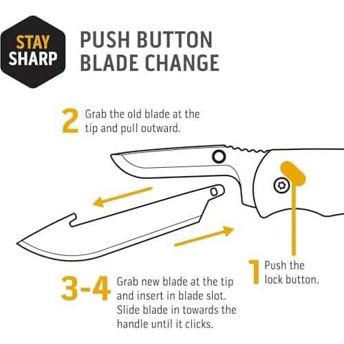 OUTDOOR EDGE Razor VX4 ? 3" Replaceable Blade Folding Knife ? Black Tanto Blade ? Black G10 Over Green Handle ? Reversible Clip ? EDC, Outdoor & Survival
