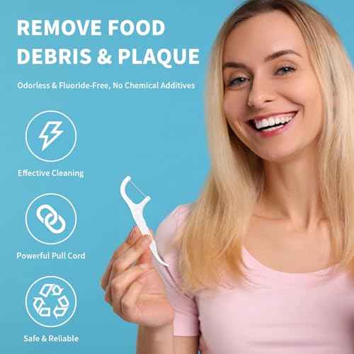 600 Count Dental Floss Picks ? Non-Slip Grip Handle,Non-Breakable Tooth Picks Flossers ? Equipped with 12 Portable Boxes,Family Bundle