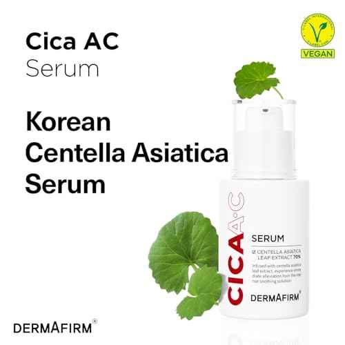 DERMAFIRM CICA AC Serum for Acne-Prone Skin ? Korean Facial Serum with Exosome, Centella Asiatica, Niacinamide, Salicylic Acid & Vitamin B3 ? Hydrating & Calming, 1.01 fl oz