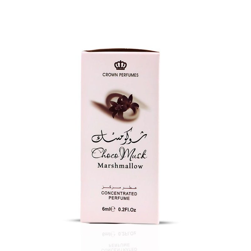 Al-Rehab Choco Musk Marshmallow Perfume Oil Roll-On - 6ml (0.2 oz) | Gourmand Fragrance with Strawberry, Marshmallow & Cocoa | Sweet, Fluffy & Addictive | Arabian Dessert Scent (Pack of 3)