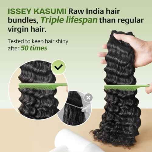 Raw Indian Human Hair Single Bundle,Triple Lifespan Than Regular Virgin Hair,In-Store Quality,Online Price! 100% Raw Indian Hair Bundles Deep Wave Raw Hair Bundles 16 Inch