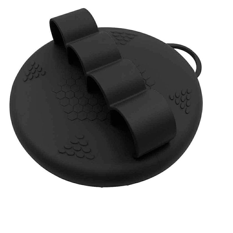 Hygienic Silicone Body Scrubber, Exfoliating Body Scrubber for Sensitive Skin, Eco Friendly Shower Scrubber for Body, Silicone Body Brush for Showering (Black)