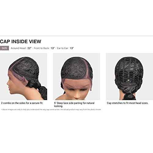 FreeTress Equal Laced HD Lace Front Wig 5" Curved Lace Part Ramona (1)