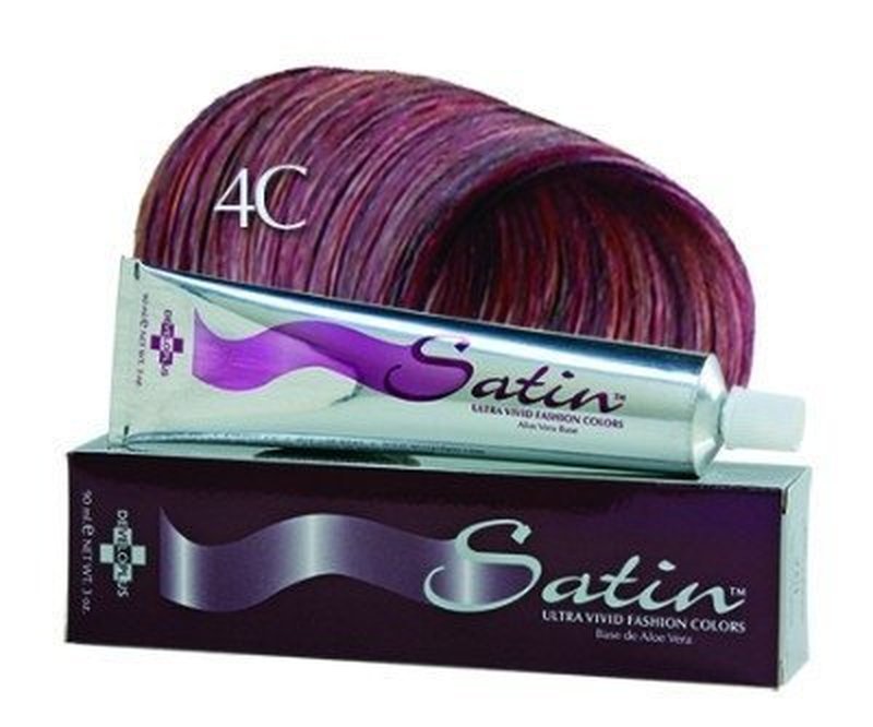 Satin Color #4C Copper Chestnut Hair Dye - 3oz (2 Pack) | Long-Lasting Vibrant Color