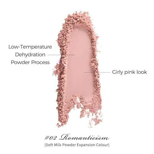 Flower Knows Swan Ballet Embossed Blush,Pink Matte Finish,Buildable & Blendable Powder Blush for cheeks,Natural Flush for All Skin Tones(02 Romanticism,5g)