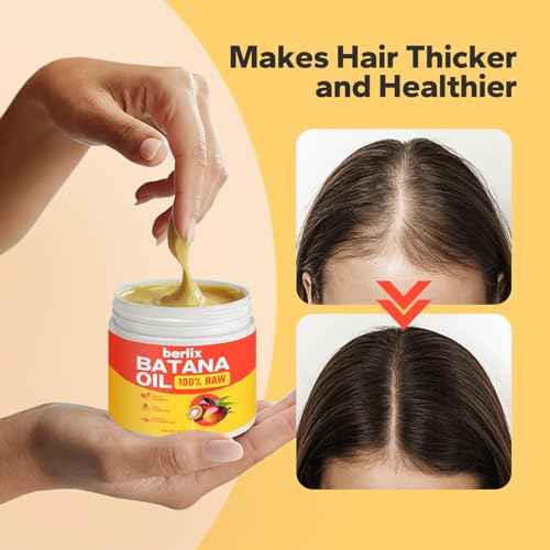 Raw Batana Oil for Hair Growth (4.23 oz), Pure and Natural, Unrefined 100% Raw Batana Oil Paste to Repair, Strengthen, Regrow & Nourish Damaged Hair for Men & Women
