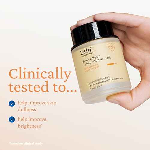 belif Vitamin C Overnight Butter Mask ? Hydrating & Rejuvenating Sleeping Mask with Multi Vitamin Complex for Plumping Dull Skin & Refining Uneven Texture, Korean Skincare, 2.5 fl.oz