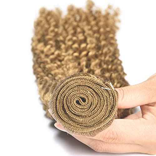 18 20 22 Inch Honey Blonde Human Hair Bundles 27 Kinky Curly Bundles Brazilian Grade 8A Virgin Hair Extensions Blonde Curly Bundle