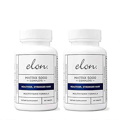 Elon Matrix 5000 Complete Multivitamin ? Skin, Hair and Nail Growth Vitamins ? Healthy Hair Growth Vitamins for Women & Men ? 5000Mcg Biotin Supplement, Pack of 2 (120 Day Supply)