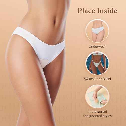 Anti Camel Toe Underwear - Silicone Camel Toe Concealer for Swimsuit, Underwear, 2-Pack, Nude, Y Shape