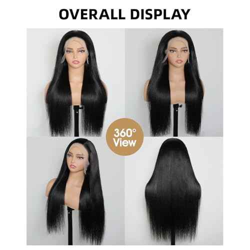 Straight Lace Front Wigs Human Hair 220% Density 15A Grade Real Full Lace Wigs 13x4 Hd Lace Front Wigs Human Hair 20 Inch Straight Wigs Human Hair Pre Plucked With Baby Hair Natural Hairline