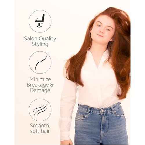 Ibiza Hair Boar Bristle Round Brush (G Series) | Hybrid Swirled Boar & Carbon Fiber Nylon Bristles with Cork Handle | Adds Shine & Texture for Medium to Long Styles