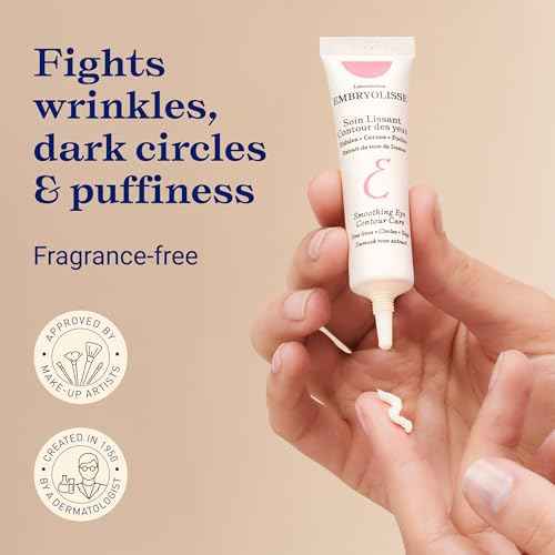 Embryolisse Smoothing Eye Contour Care. Revitalizing Gel Cream Treatment. Reduce Fine Lines, Circles, Puffiness, 0.50 Fl Oz