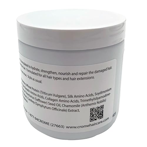 Crome Hair Food - Keratin Leave-In Conditioner - 16 Oz - Hair Treatment