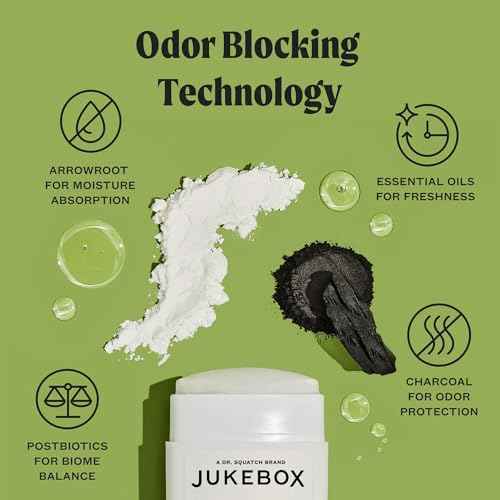 JUKEBOX Natural Deodorant for Women?Sky Blue Malibu Scent? Aluminum-Free, No Baking Soda, No Harsh Chemicals, Odor Blocking Technology, Neroli, Orange, Sea Salt-a Dr. Squatch Brand-2.65oz, 2 Pack