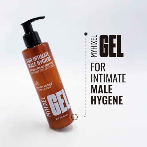 MYHIXEL Men¡¯s Intimate Wash | pH-Balanced Cleanser with Refreshing Scent | Sulfate-Free Daily Hygiene for Sensitive Skin | 6,76 oz (2 Pack)