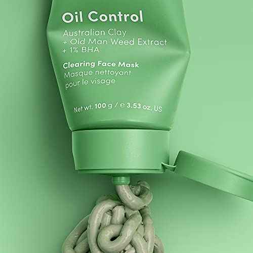 Sand & Sky Oil Control Blemish Clearing Clay Face Mask with Salicylic Acid & Niacinamide - Blemish Fighting Mask, Minimizes Redness, Tightens Pores
