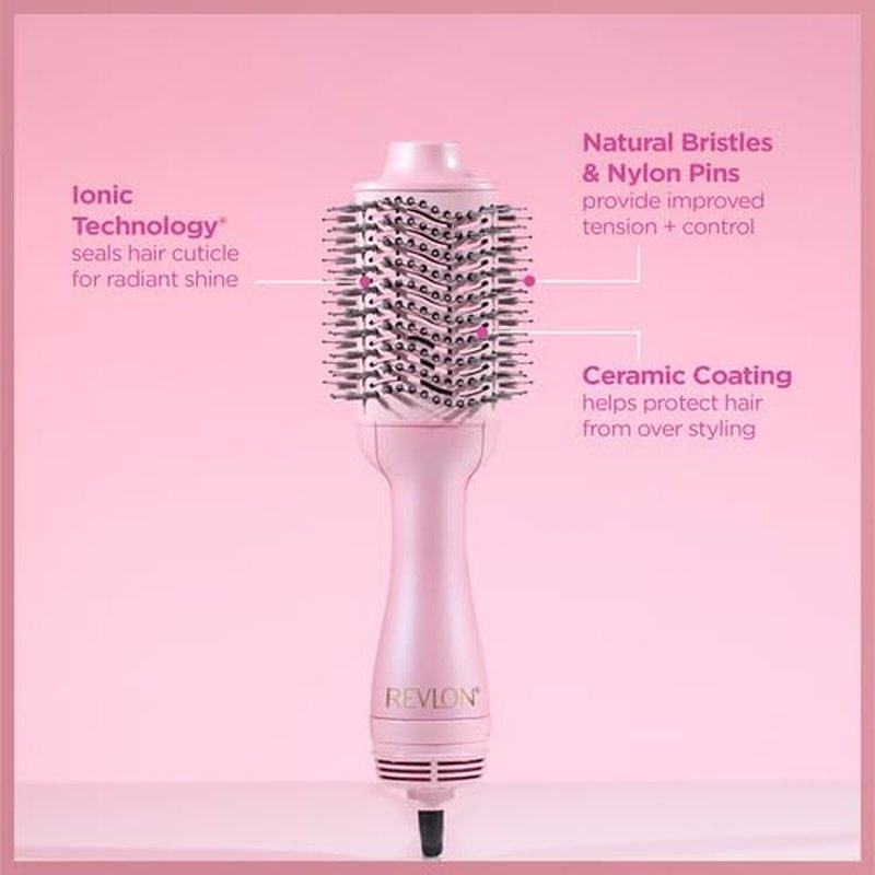 Revlon One-Step Volumizer Hair Dryer - Easy Salon-Style Blowouts | Limited Edition Pink Fizz