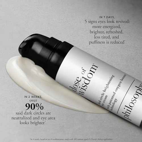 philosophy dose of wisdom bouncy skin reactivating facial serum - with hyaluronic acid, vitamin C & a patented vitality booster - delivers skin that is bouncy, plumped & radiant in one week