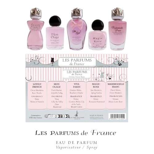 Charrier Parfums - 5 Eaux de Parfum Gift Set - 'Collection Fashion' - 49.7 ml - Made in Provence, France