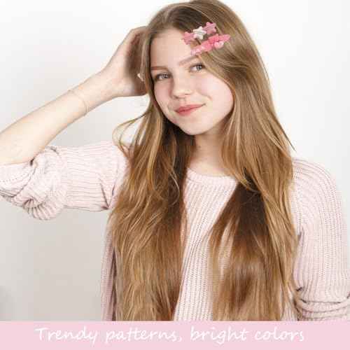 3 pack Cute Hair Clips for Girls Hair Accessories 2.36 inch Fashion Design Resin Hair Clips for Teen girl,Girl,Women