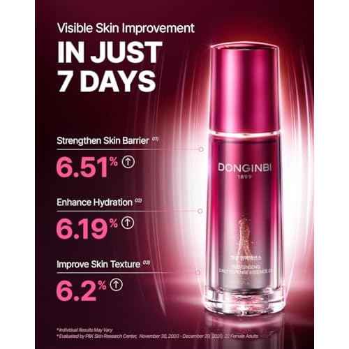 Donginbi Red Ginseng Daily Defense Special Set - Firming Cream(0.85 floz) & Korean Red Ginseng Essence(2.03 floz), Skin Barrier Repair Serum for Dry Skin, Korean Skin Care Gifts for Women
