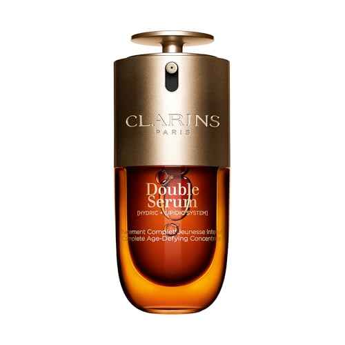 Clarins DOUBLE SERUM | Anti Aging Face Serum | Visibly Firms, Smoothes, Boosts Radiance, and Refines Pores | 24H Hydration | All Skin Types