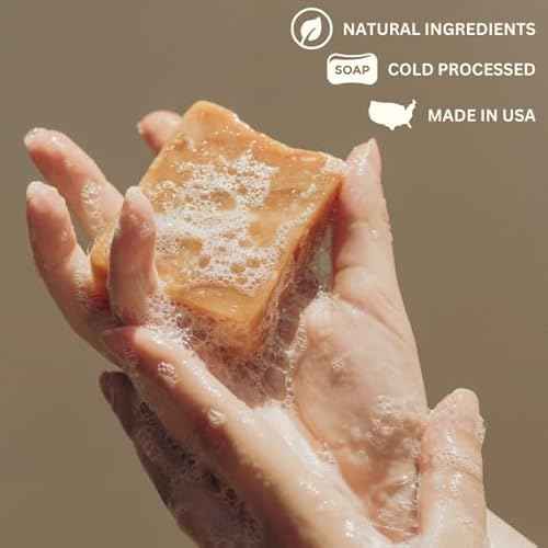 Patchouli Sandalwood Soap - Gentle Cleansing for Sensitive Skin, Earthy Scents - 3 Pack Handmade Soap
