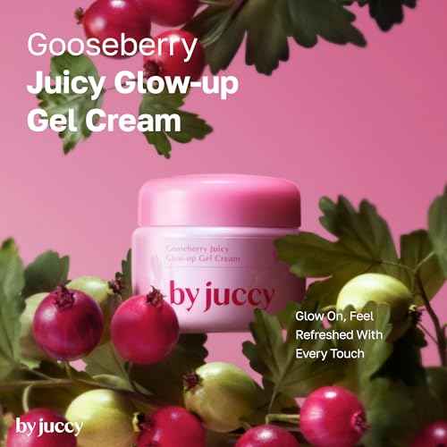 Gooseberry Juicy Glow-up Gel Cream¤ÓDaily Hydration, Even Skin Tone¤ÓGooseberry, Alpha-Arbutin, Niacinamide, Centella Asiatica¤ÓKorean Skin Care, Korean Moisturizer | By Juicy | 1.85 Fl.oz