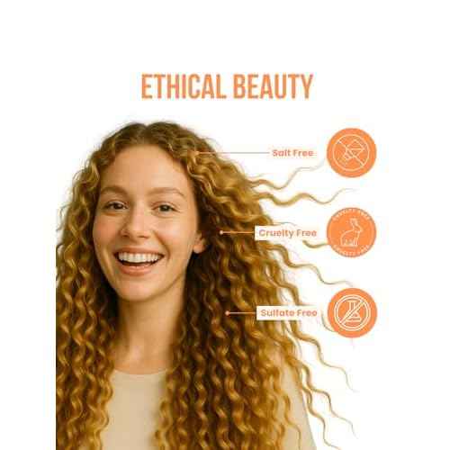 Salon In by Recamier Shampoo + Conditioner Bundle ? Hydrating & Curl Defining Hair Treatment with Keratin for Curly Hair